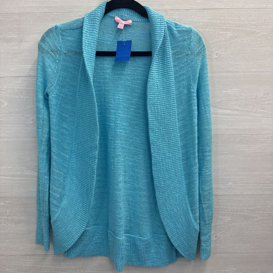 Lilly Pulitzer Open Front Knit Cardigan XS Blue