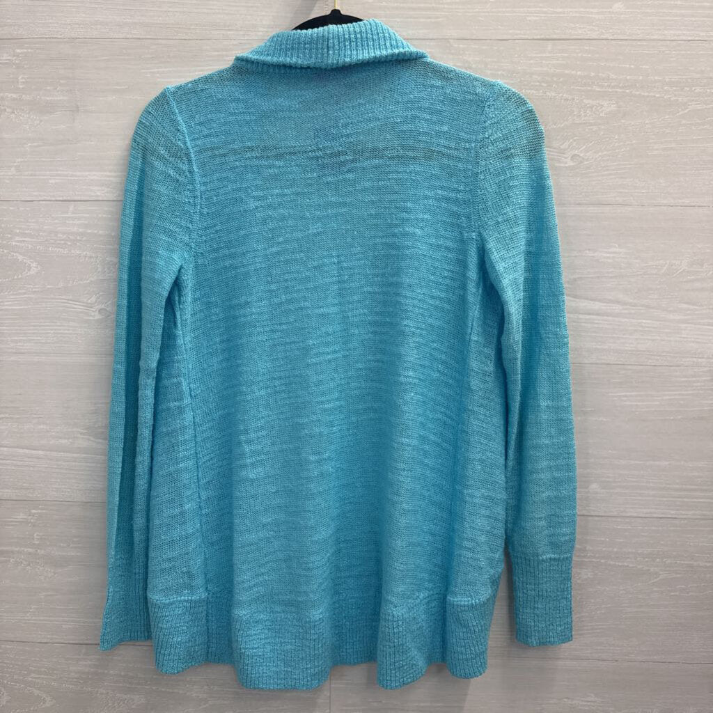 Lilly Pulitzer Open Front Knit Cardigan XS Blue