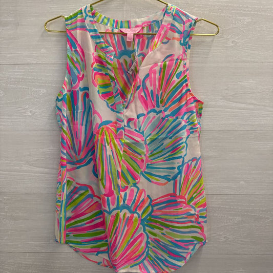 Lilly Pultizer Sleeveless Silky Blouse Extra Small