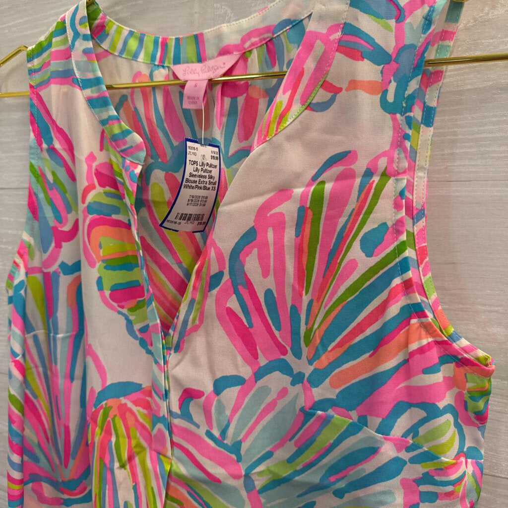 Lilly Pultizer Sleeveless Silky Blouse Extra Small