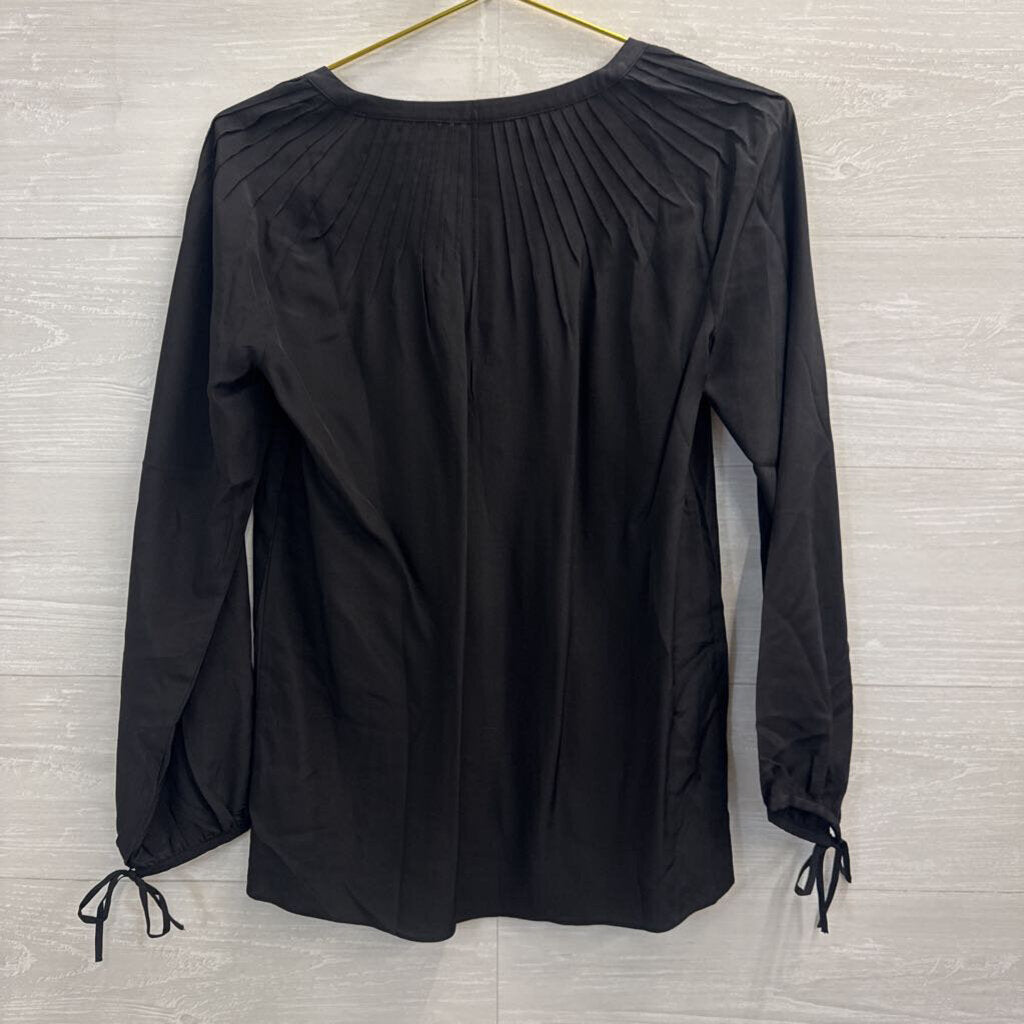 Lilly Pulitzer Black Long Sleeve Blouse Extra Small