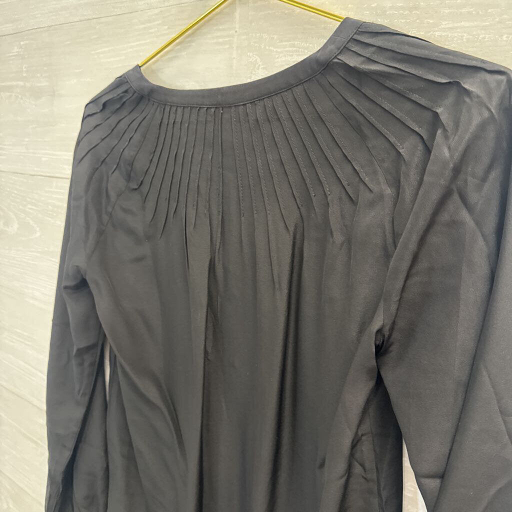 Lilly Pulitzer Black Long Sleeve Blouse Extra Small