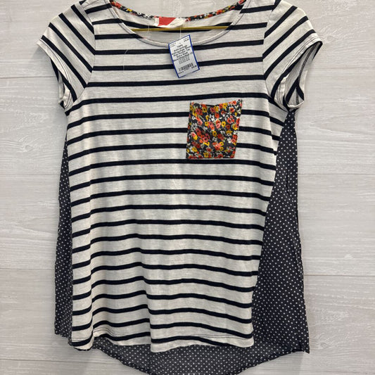 Anthropologie Mixed Print Pocket Tee Extra Small