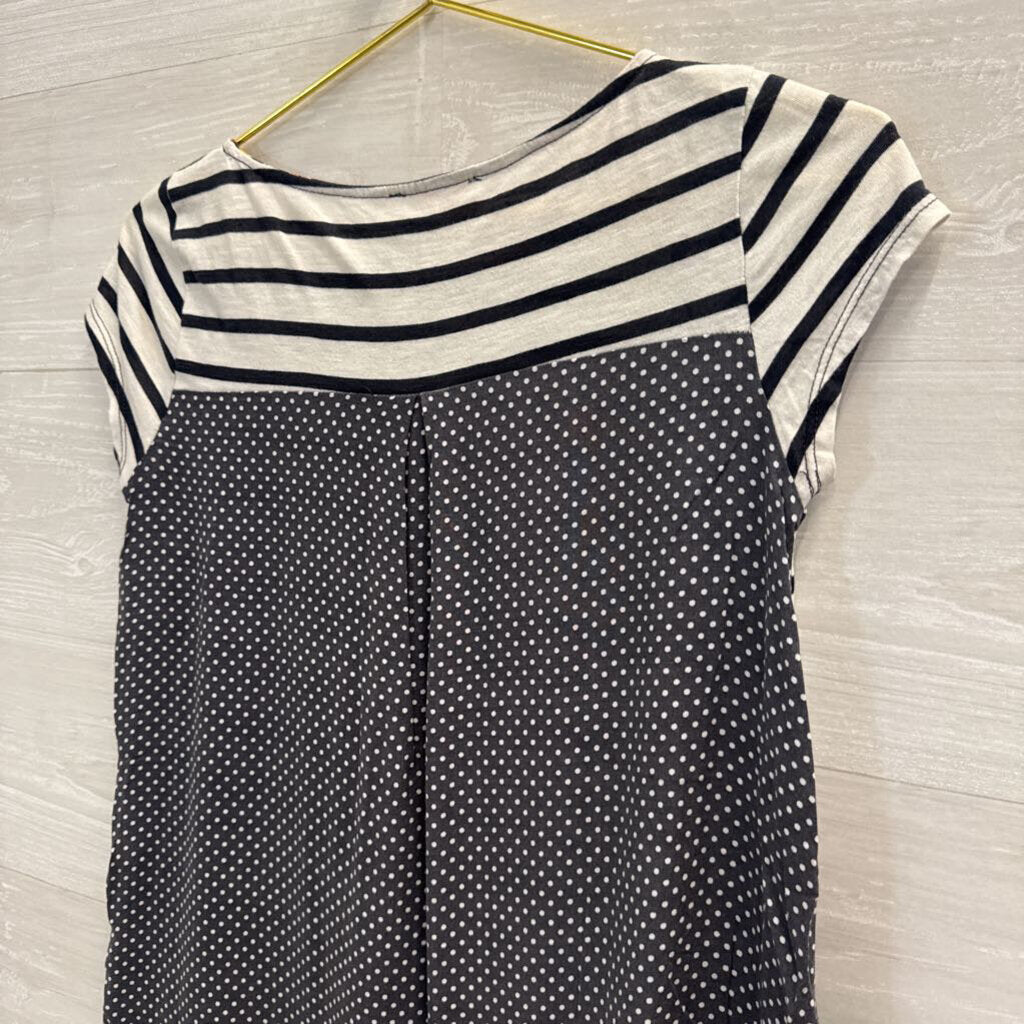 Anthropologie Mixed Print Pocket Tee Extra Small