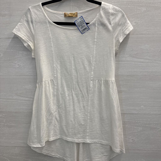 Twing and Perch Anthropologie Peplum Knit Tee Extra Small