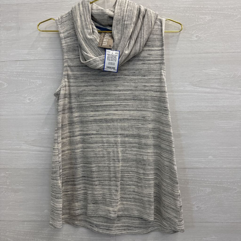 Dolan Anthropologie Sleeveless Knit Grey Top Extra Small