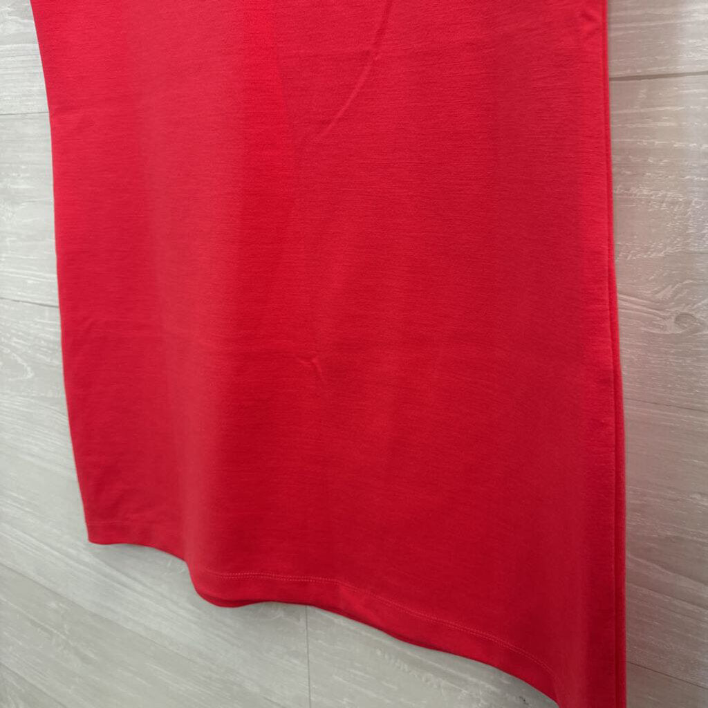 Draper James Coral Button Shoulder Flutter Sleeve Top Small