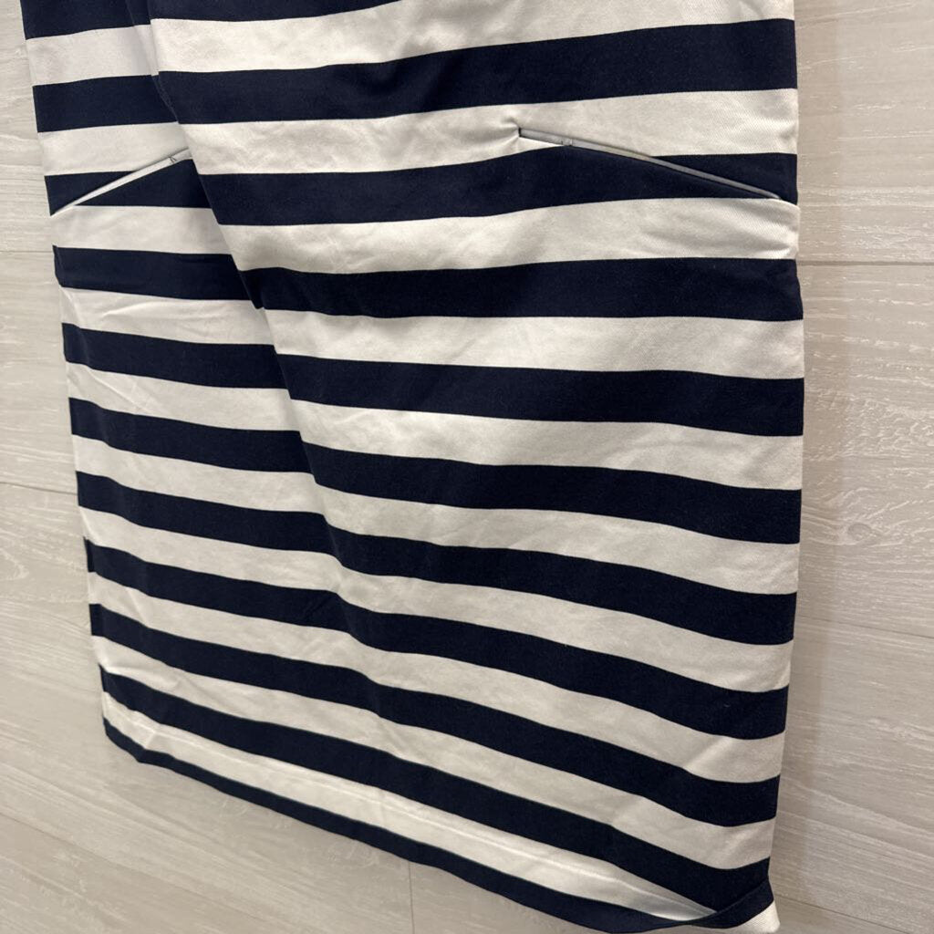 Draper James Sheath Dress Navy/White Striped 4