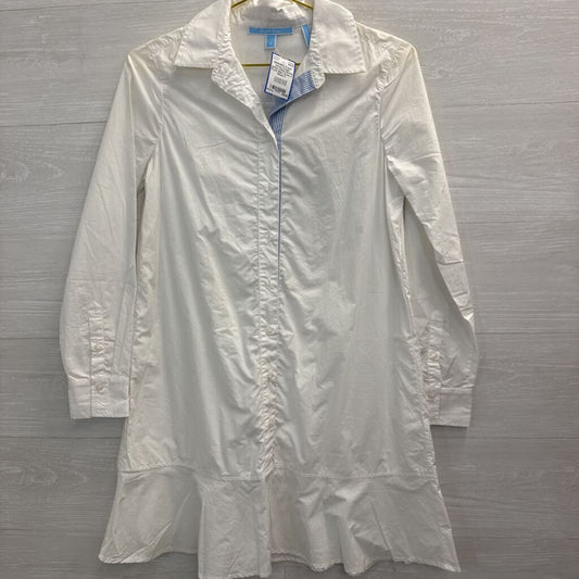 Draper James White Button Front Shirt Dress 4