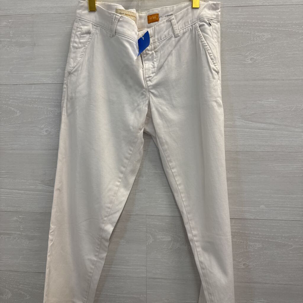 Pilcro by Anthropologie White Slim Chino Pants 26