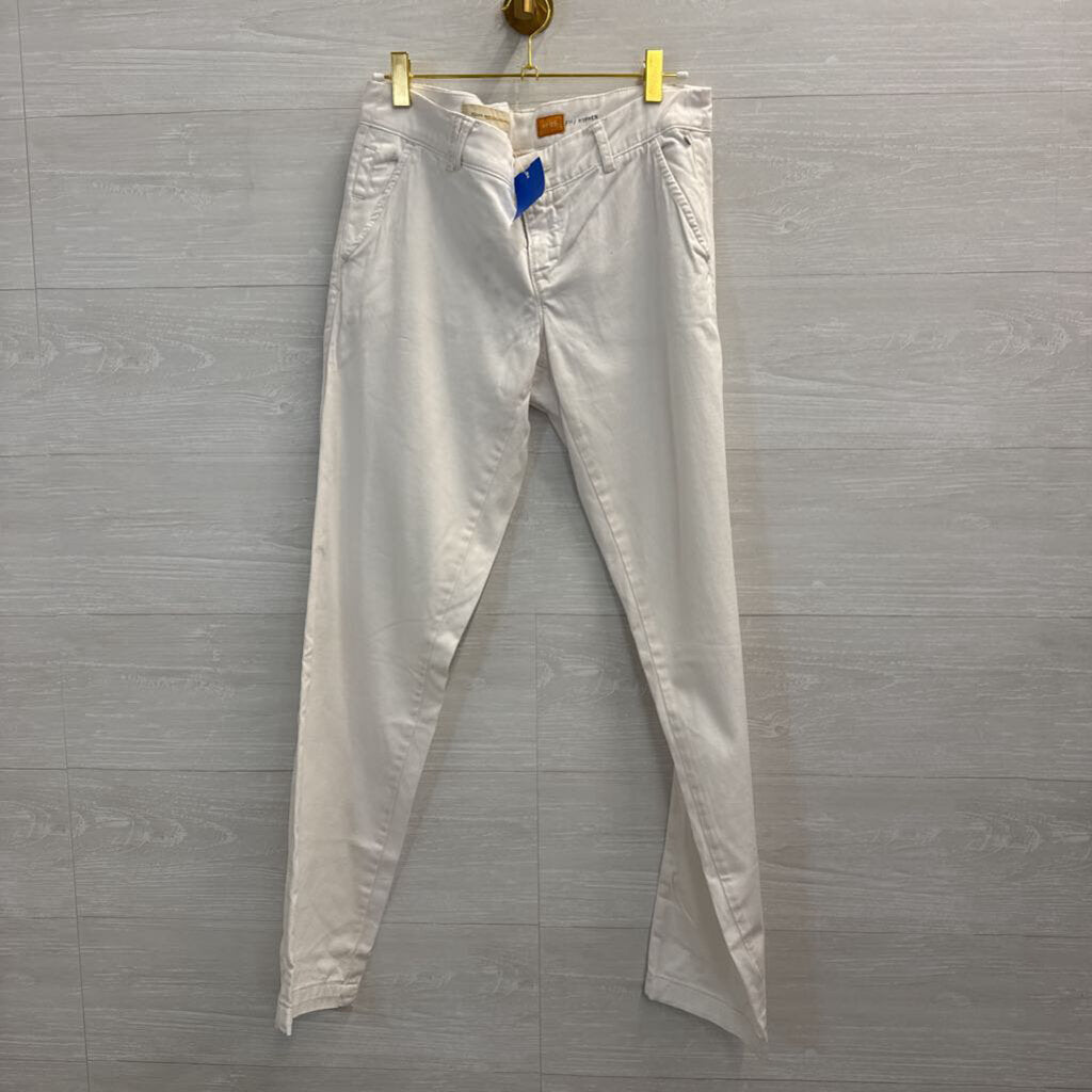 Pilcro by Anthropologie White Slim Chino Pants 26