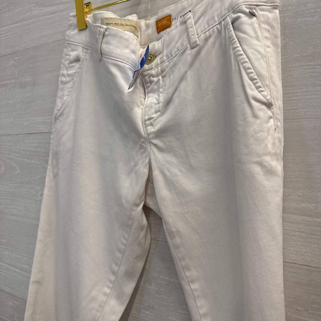 Pilcro by Anthropologie White Slim Chino Pants 26