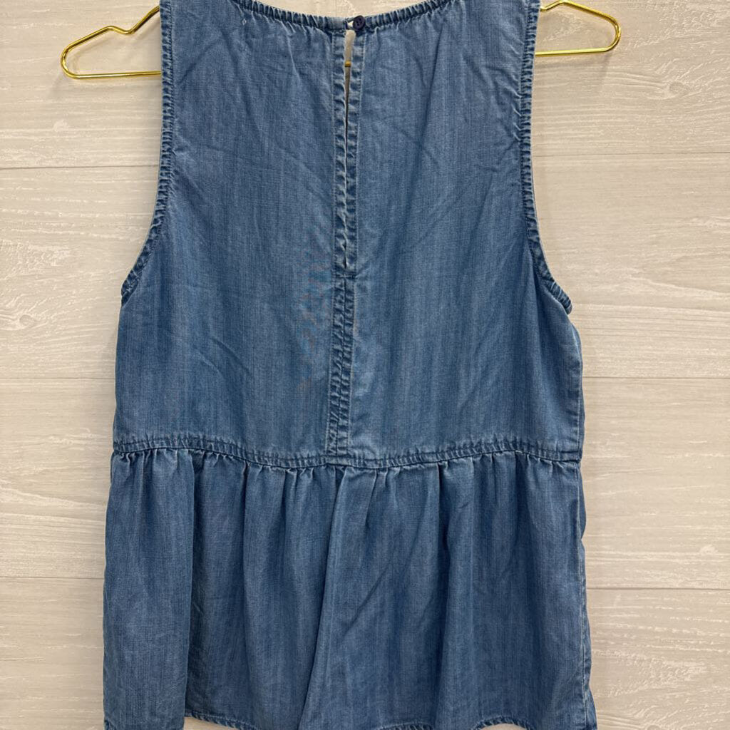 Cloth and Stone Chambray Peplum Tank Small