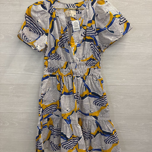 Anthopologie Abstract Print Flutter Sleeve Dress Extra Small