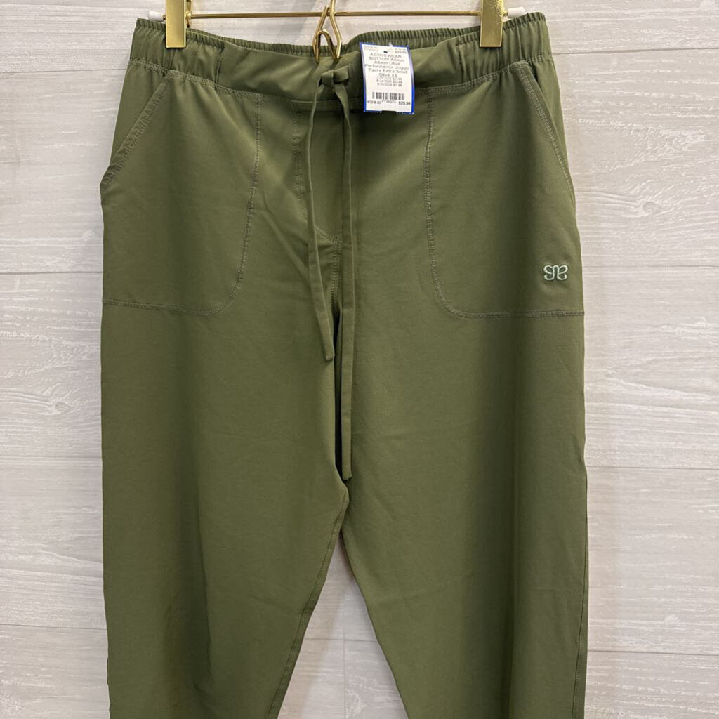 Albion Olive Performance Jogger Pants Extra Small