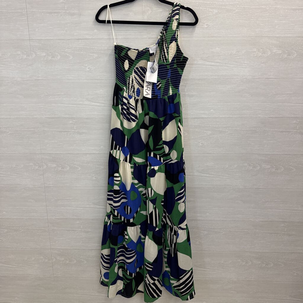 Sugar Lips One Shoulder Smocked Dress Small