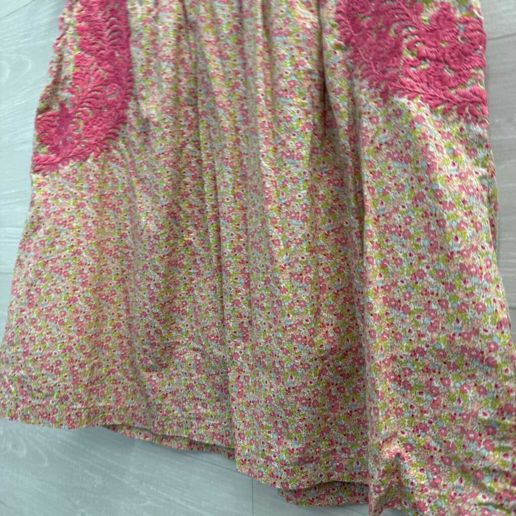 J. Marie Embroidered Floral Print Top Small