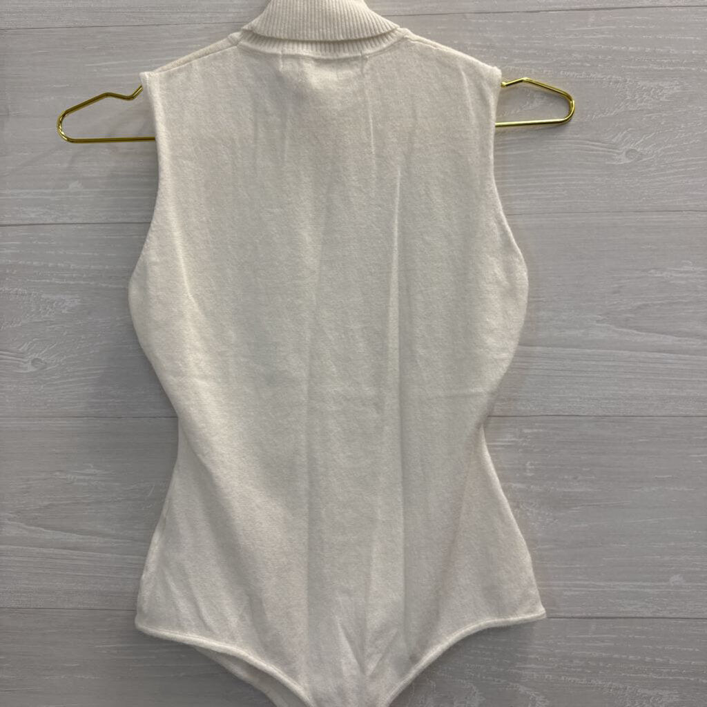Her Entire Name Says Grace Turtleneck Tank Bodysuit Medium