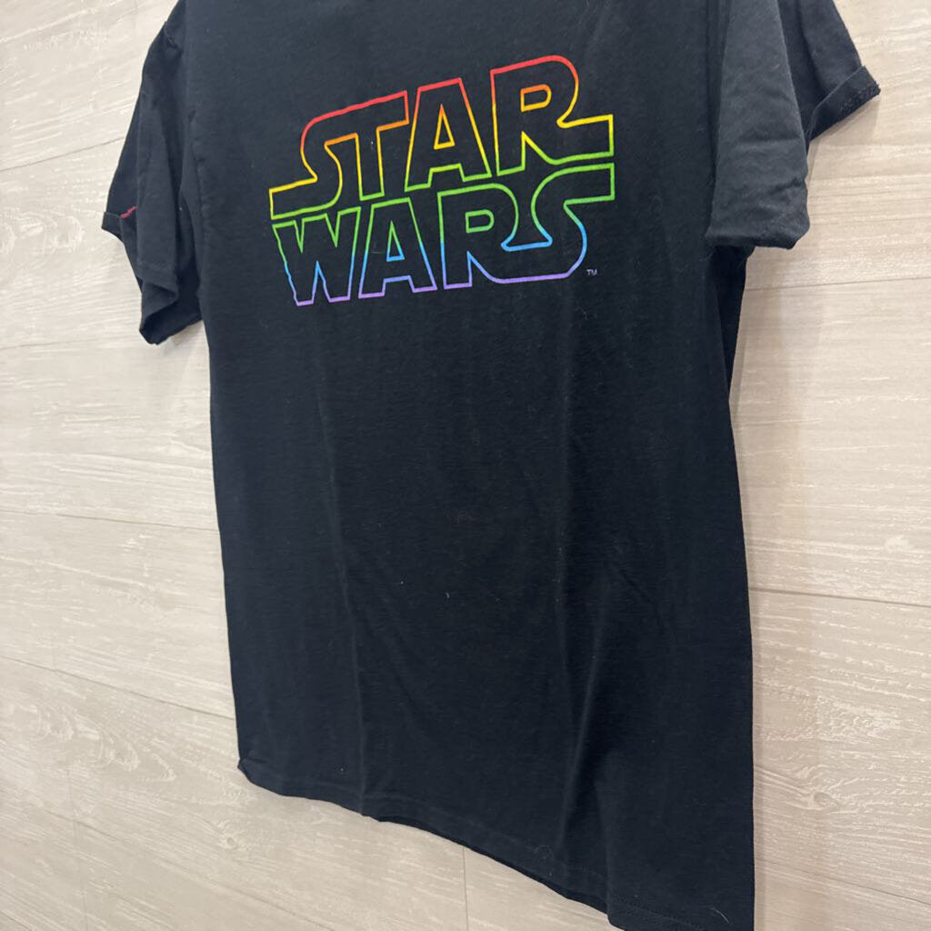 Star Wars Rainbow Logo Graphic T-Shirt Medium
