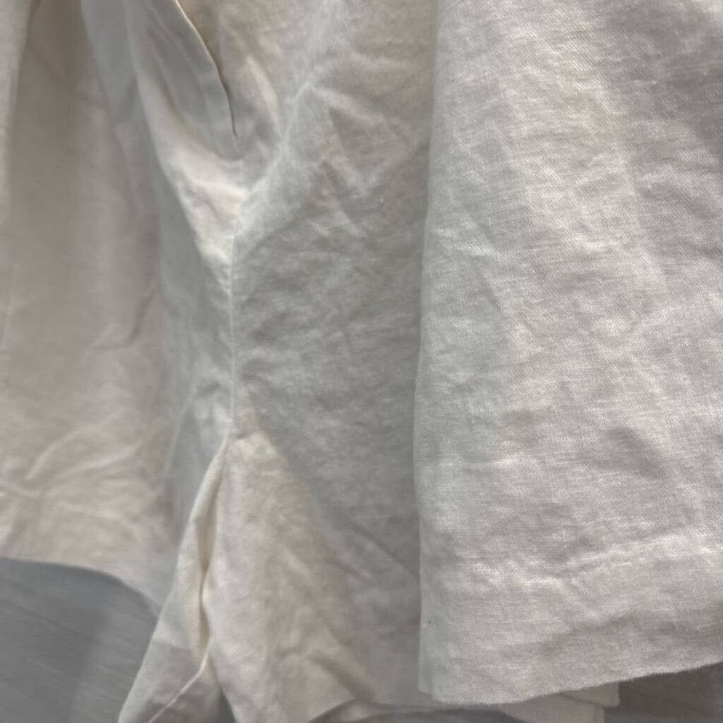 Asos Designs Linen Blend Mid Length Shorts 14