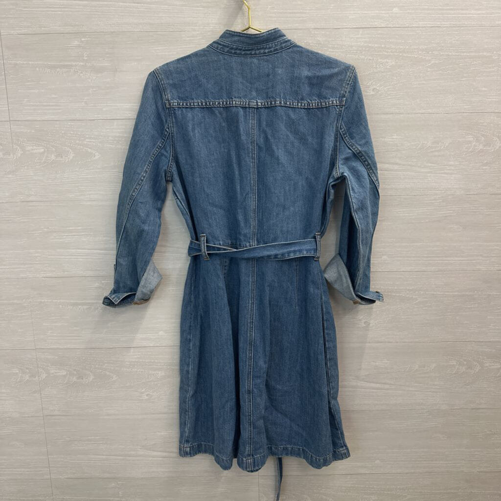 Madewell x Daryl K Long Sleeve Denim Dress 10