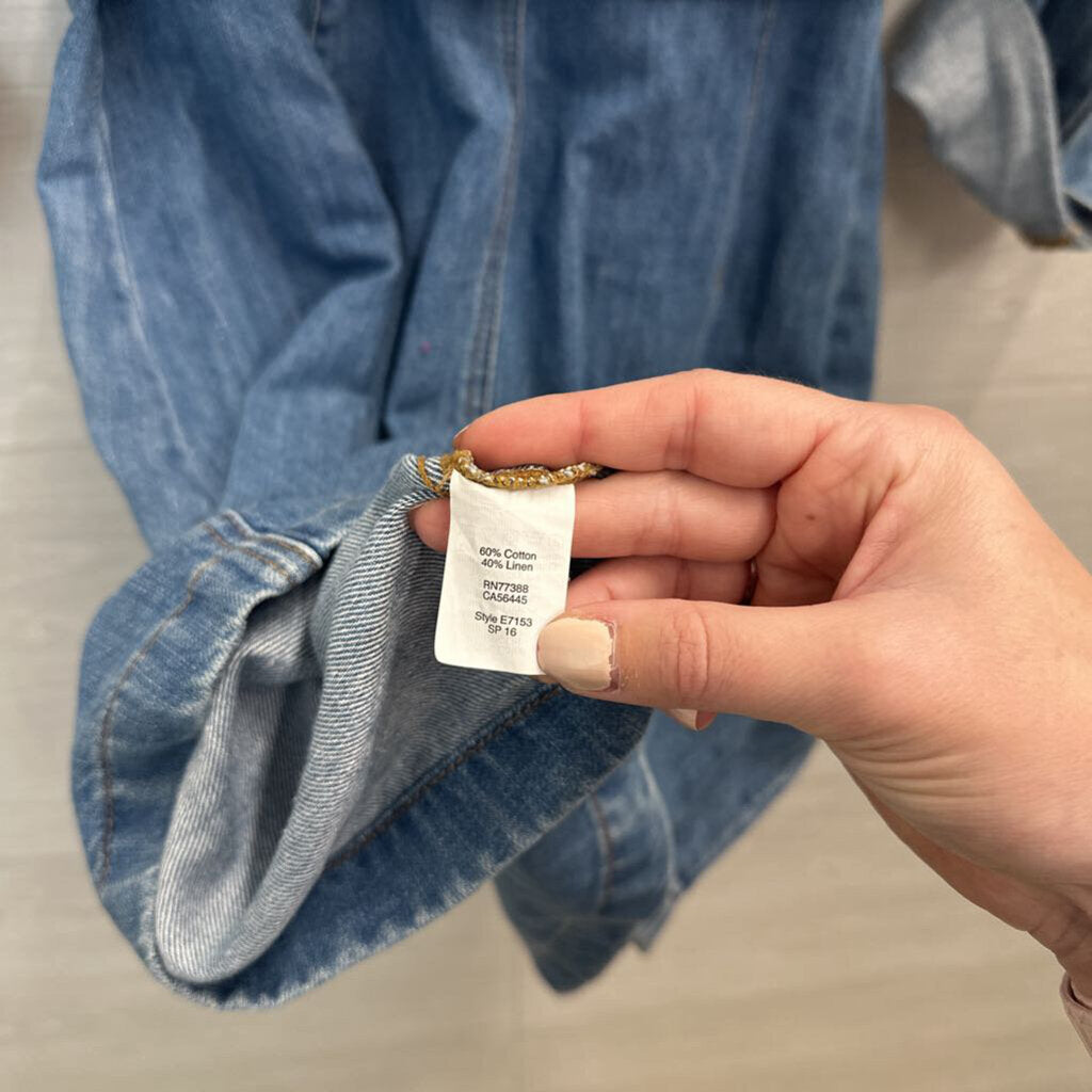 Madewell x Daryl K Long Sleeve Denim Dress 10