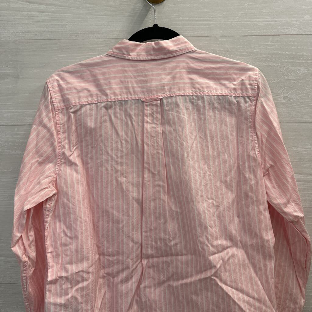 J. Crew Pink Striped Button Up Shirt 10