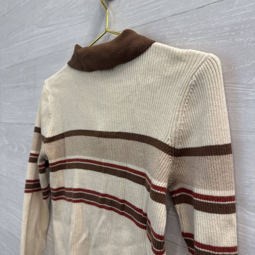 Faherty Long Sleeve Ribbed Collared Shirt Medium