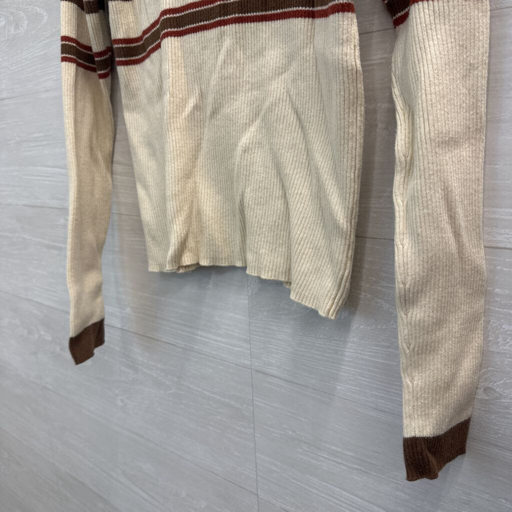 Faherty Long Sleeve Ribbed Collared Shirt Medium