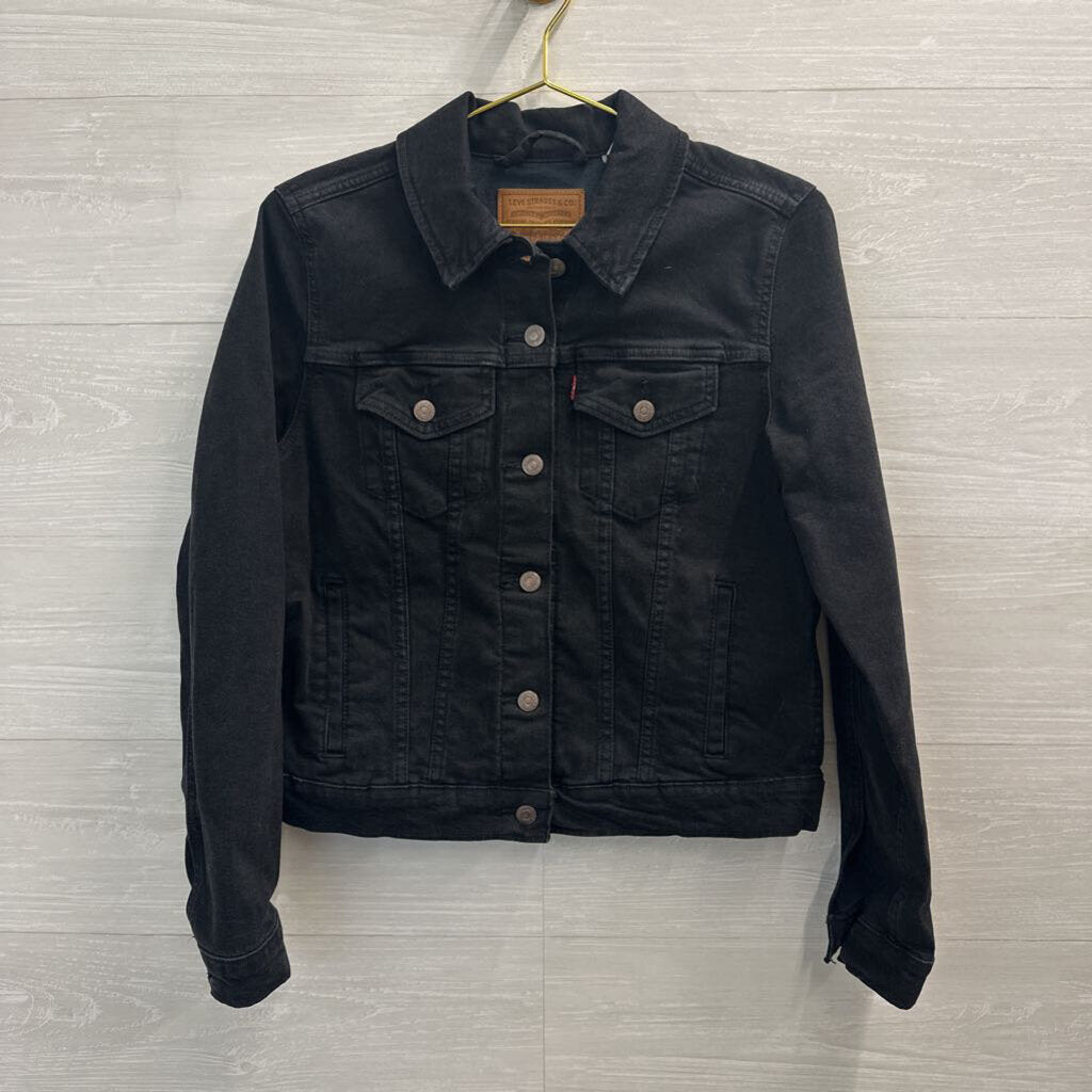 Levi Black Denim Jacket Large