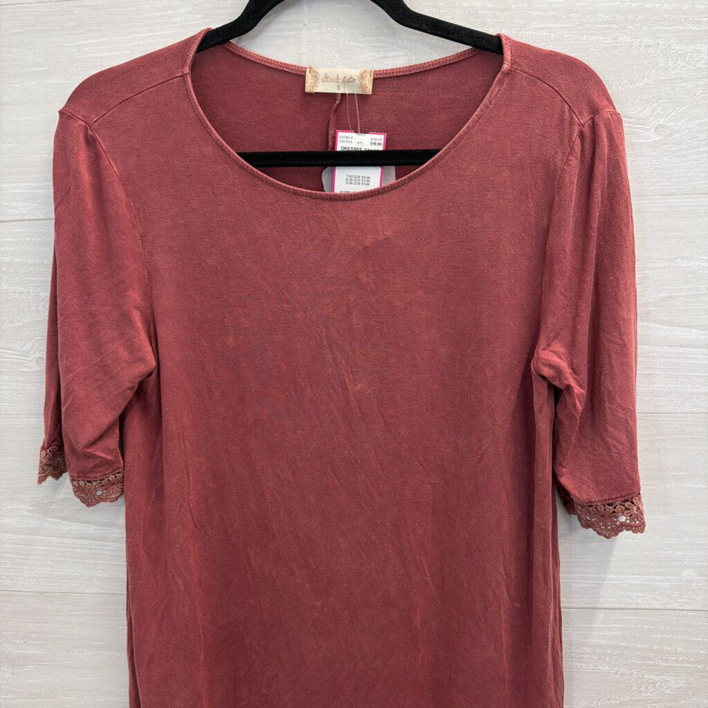 Altar'd State Mauve Long Sleeve Dress Small