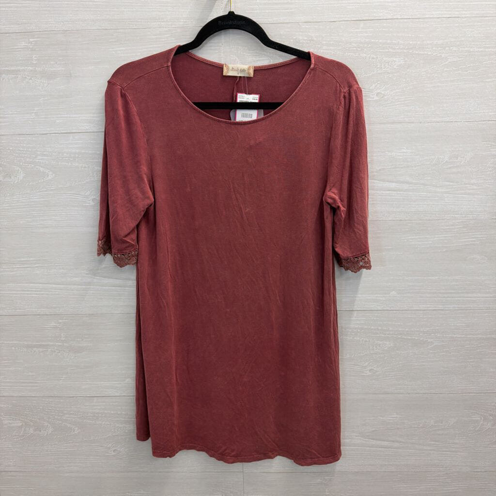 Altar'd State Mauve Long Sleeve Dress Small