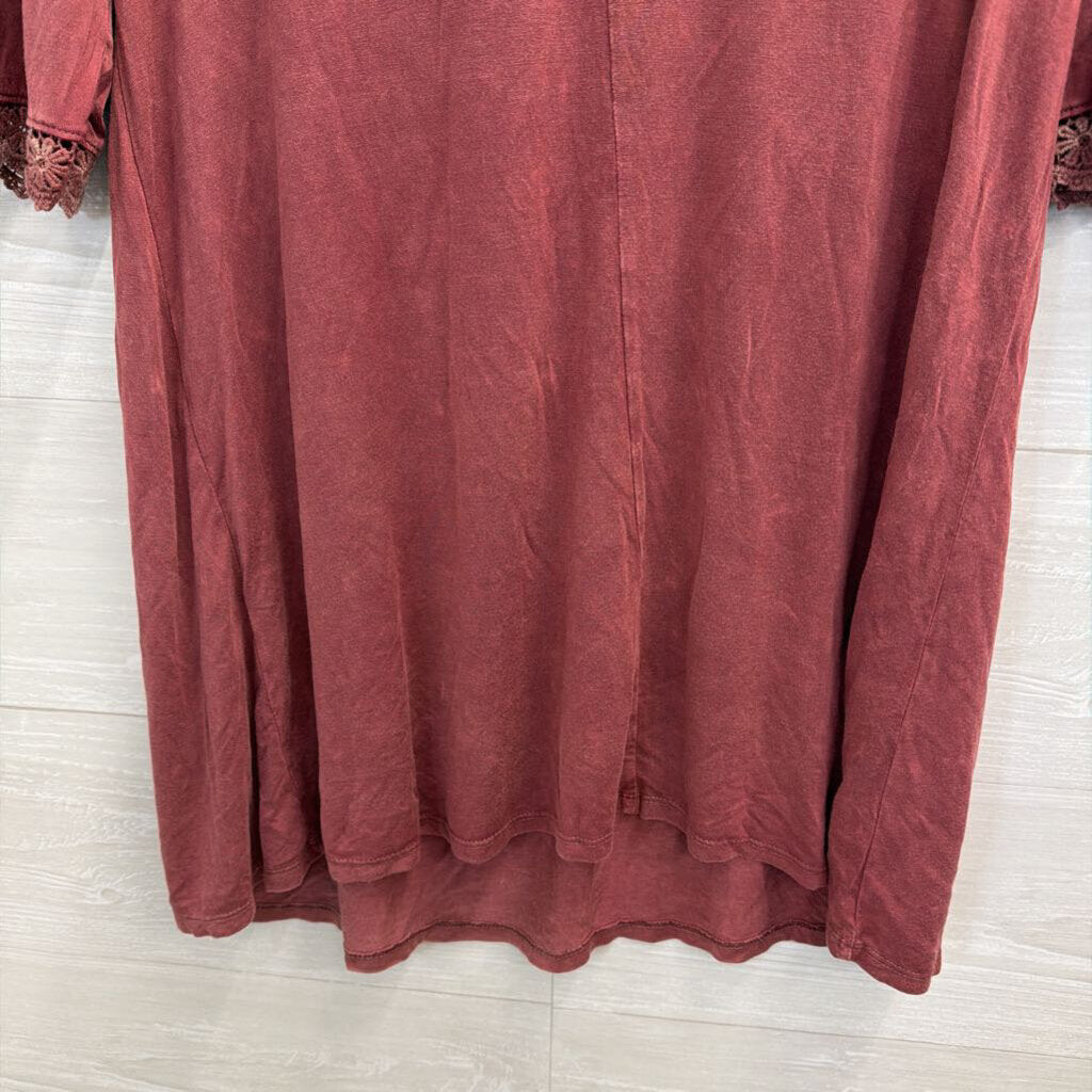 Altar'd State Mauve Long Sleeve Dress Small