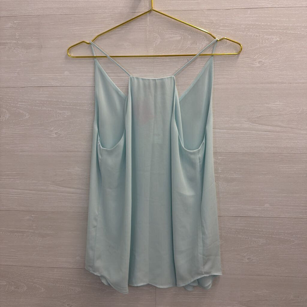 Loft Light Blue V Neck Tank Top Small