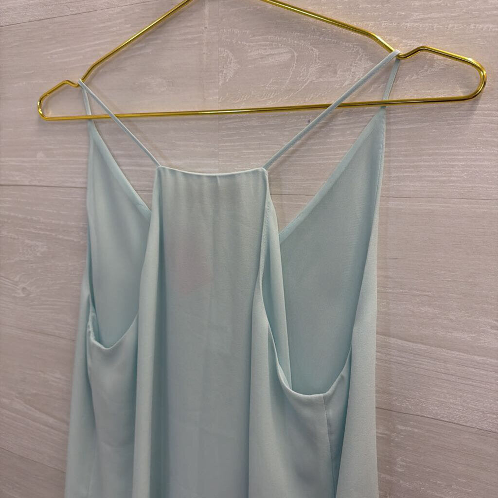Loft Light Blue V Neck Tank Top Small