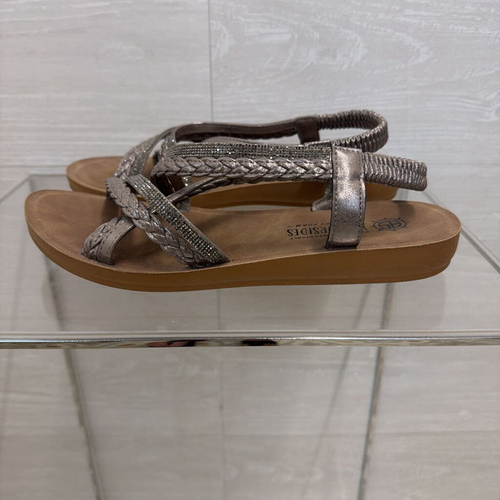 Harborsides Grey Strappy Janessa Sling Sandals 7.5