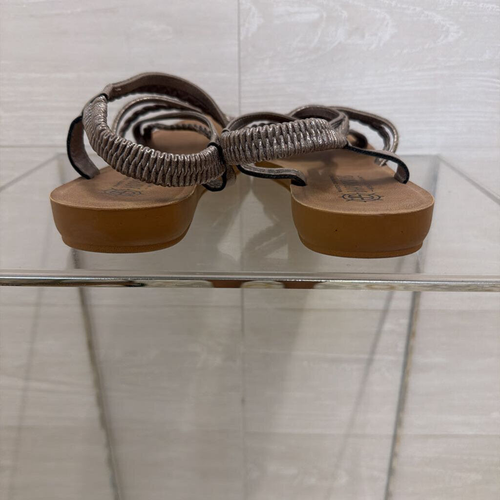 Harborsides Grey Strappy Janessa Sling Sandals 7.5