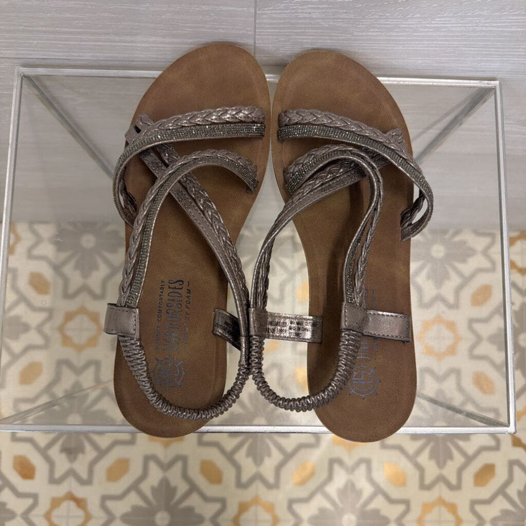 Harborsides Grey Strappy Janessa Sling Sandals 7.5