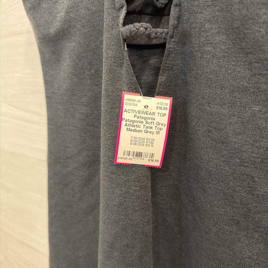 Patagonia Soft Grey Athletic Tank Top Medium