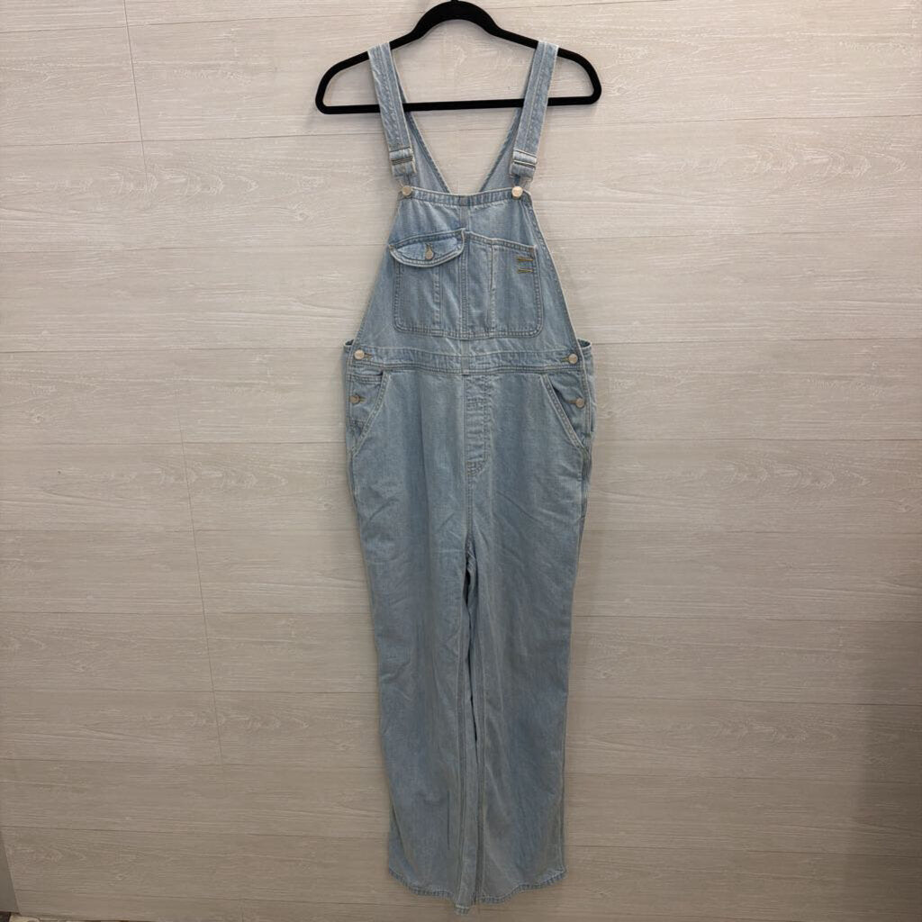 Outerknown Light Wash Denim Overalls Extra Large
