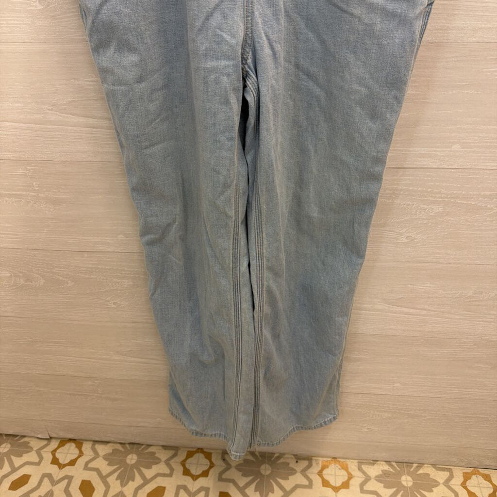 Outerknown Light Wash Denim Overalls Extra Large