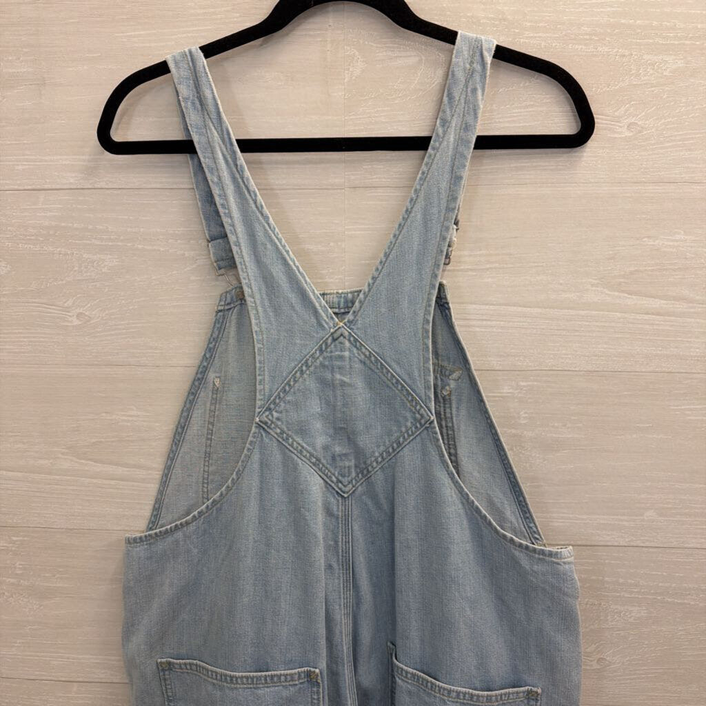 Outerknown Light Wash Denim Overalls Extra Large