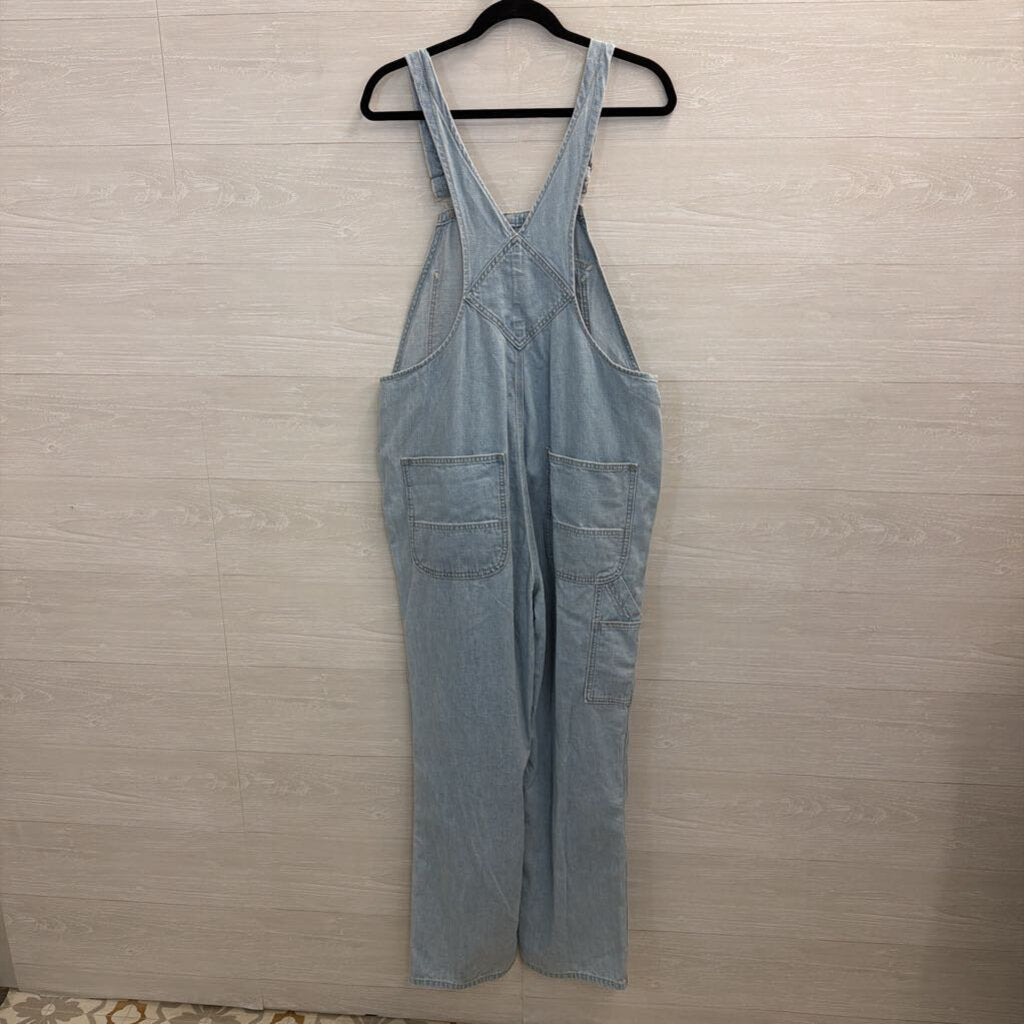 Outerknown Light Wash Denim Overalls Extra Large