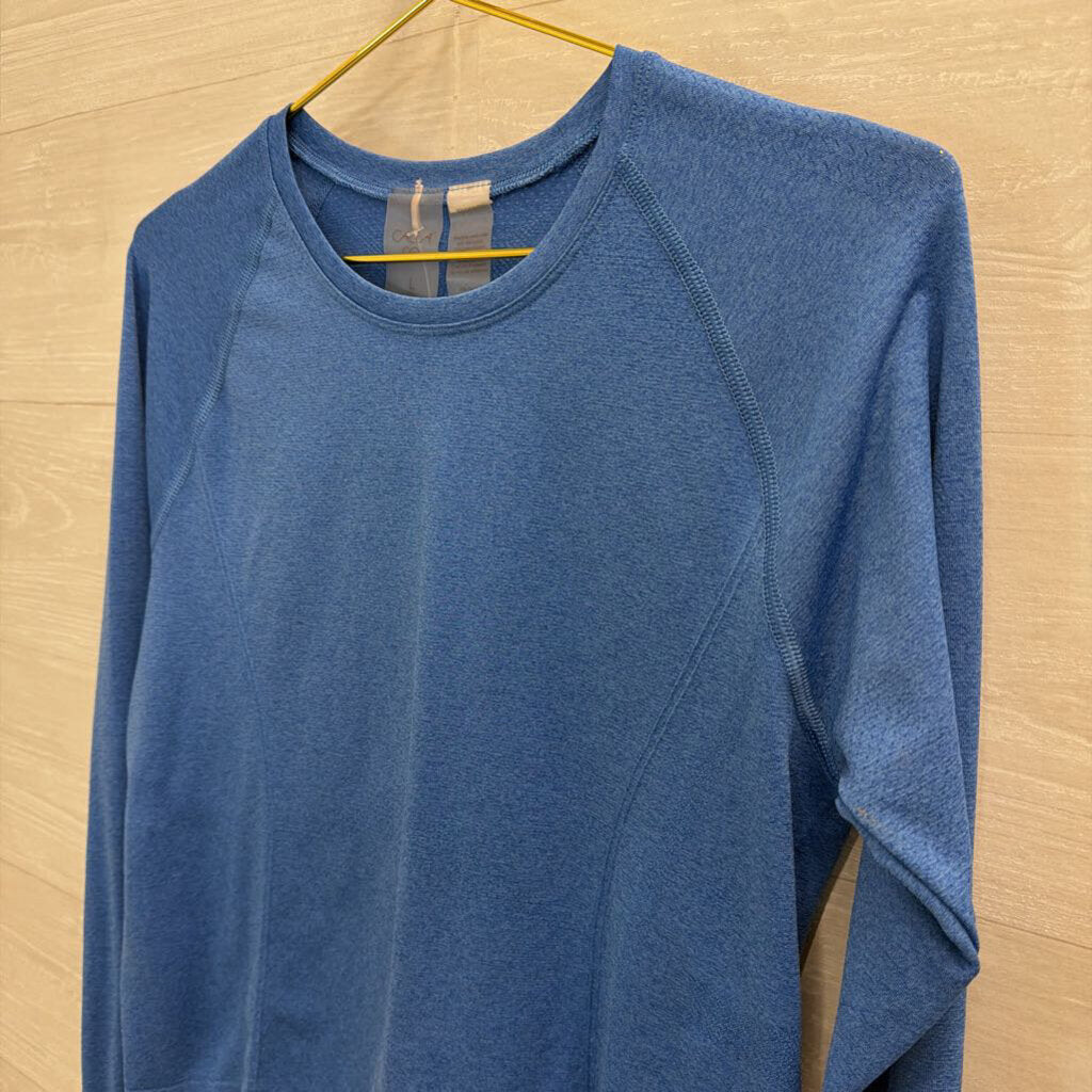 Calia Blue Long Sleeve Athletic Top Large