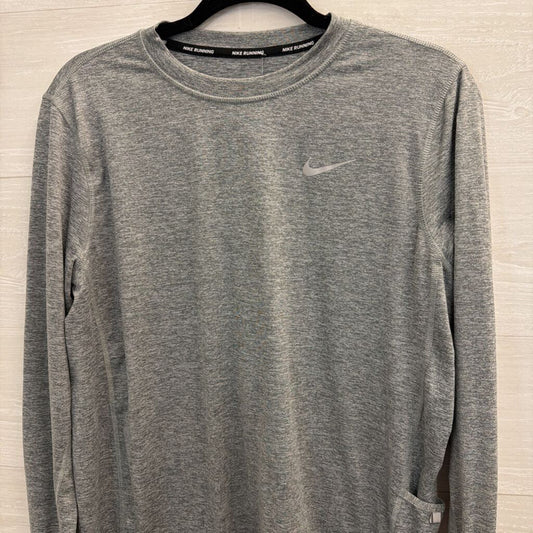 Nike Grey Long Sleeve Athletic Top Medium