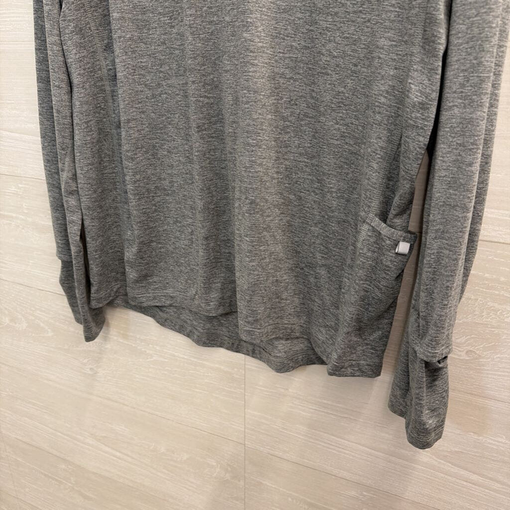 Nike Grey Long Sleeve Athletic Top Medium