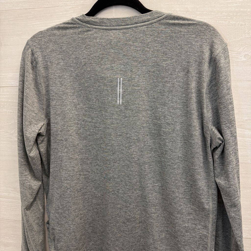 Nike Grey Long Sleeve Athletic Top Medium