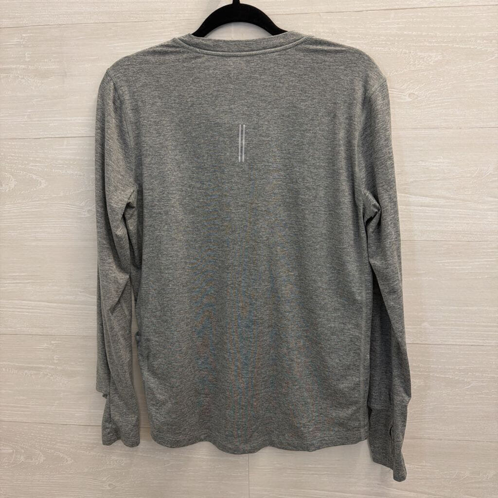 Nike Grey Long Sleeve Athletic Top Medium