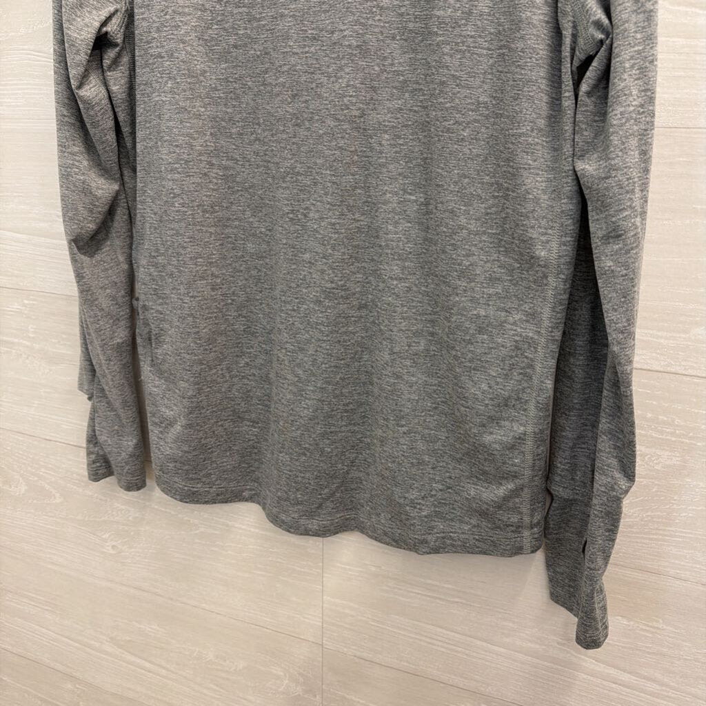 Nike Grey Long Sleeve Athletic Top Medium