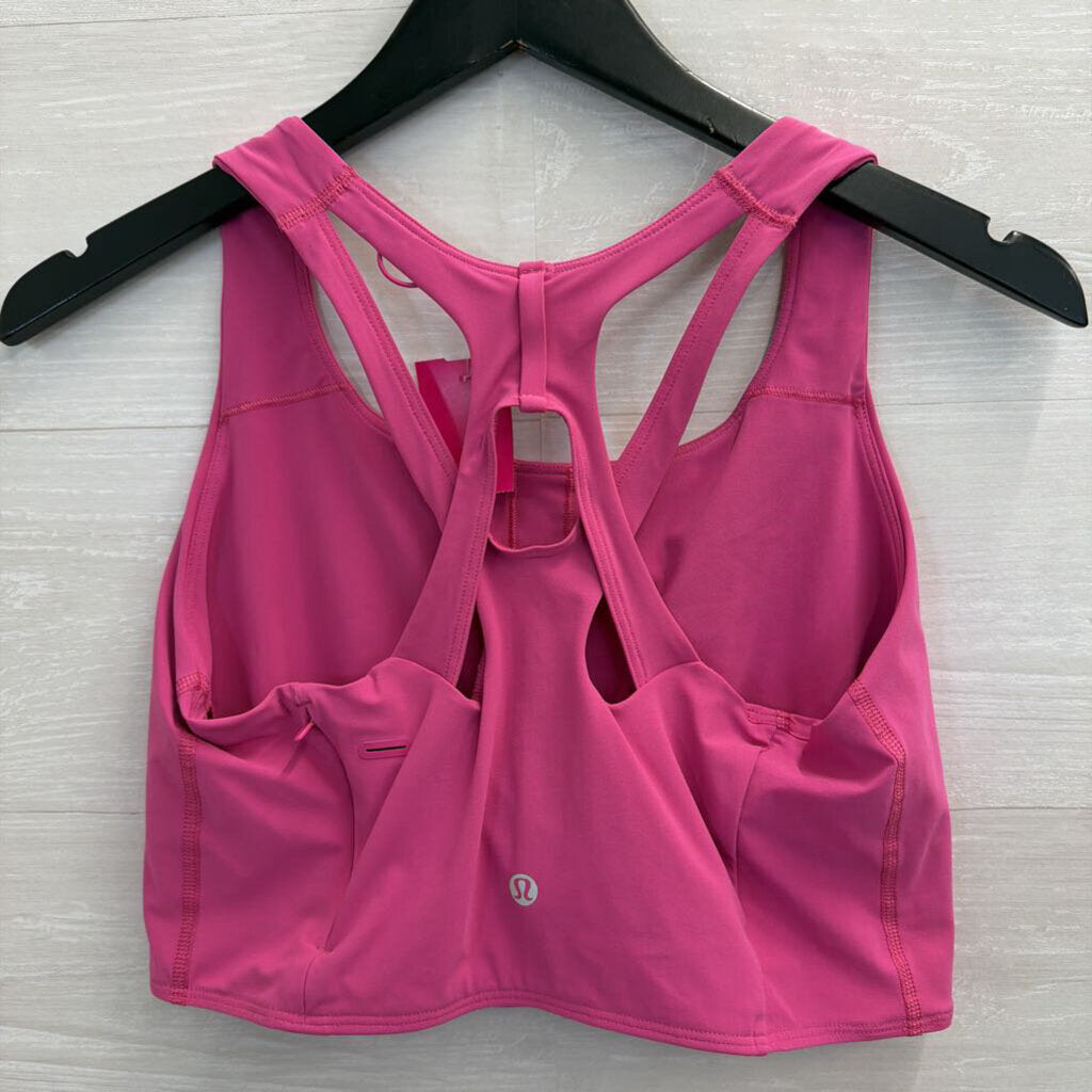 Lululemon Hot Pink Strappy Back Sports Bra 12